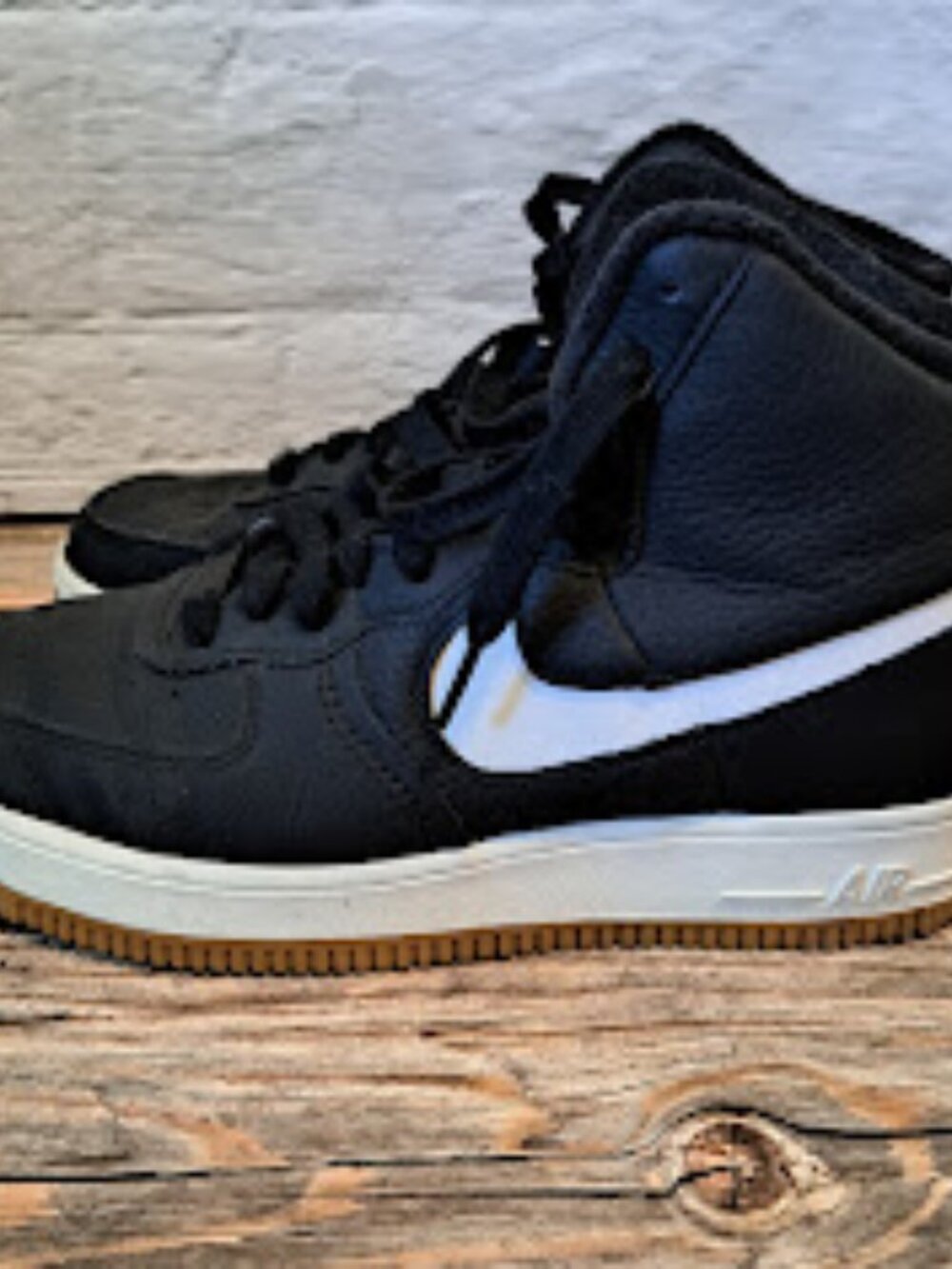 Nike Air Force 1 High Sculpt mens size 8 high top sneakers black and white